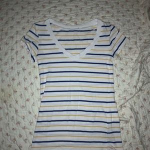 three piece low v neck tops